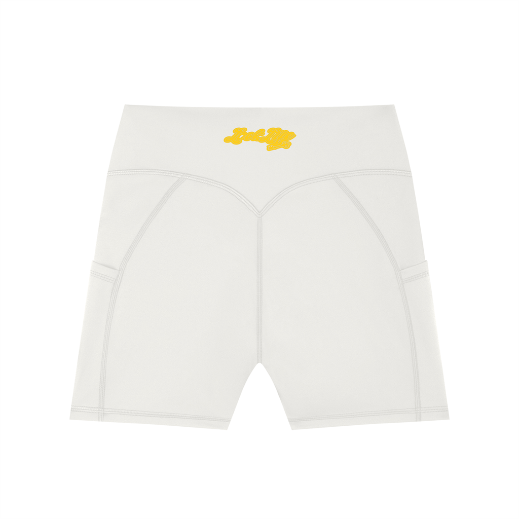 Women's High-Waisted Pocket Biker Shorts